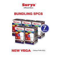 Gambar Surya Lampu Bohlam LED New Vega 7W Cahaya Putih (Paket 5 Pcs) dari Surya Lighting Shop Kab. Tangerang 1 Tokopedia