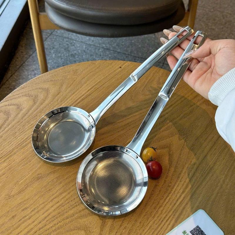  Rây Lọc Vớt Bọt Đa Năng Inox 304 Mắt Lưới Mịn – Cán Dài 19cm,Lọc Bột Lọc Mẻ Vớt Bọt Nấu Ăn 
