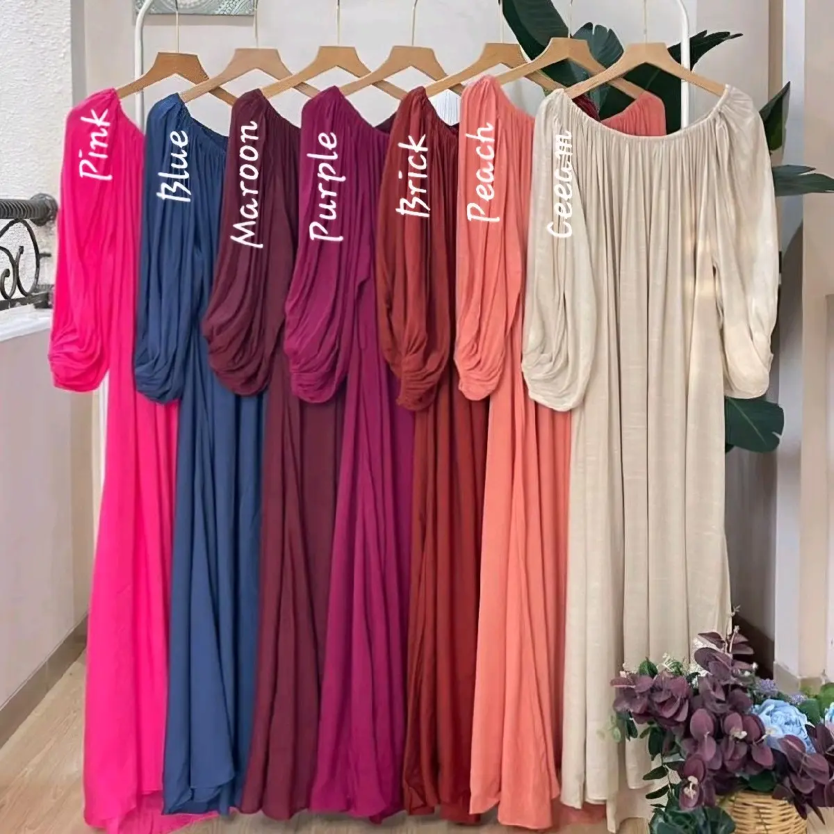 Flowy Batwing Casual Dress