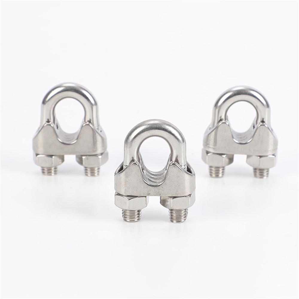 5PCs Klem Sling Seling Kuku Macan 2mm 4mm 5mm 6mm 8mm 10mm 12mm Baja Tahan Karat 304 Penjepit Tali Kawat Baja Anti Karat Kuat