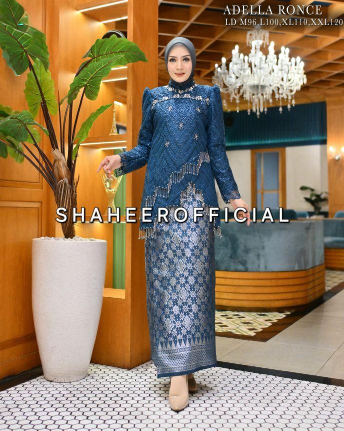 (sh) set kebaya adella ronce lilit songket // kebaya viral // kebaya modern // kebaya bridsmaid // kebaya wisuda // kebaya murah