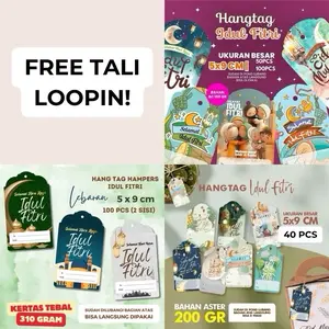 [FREE TALI] 40/50/100PCS HANG TAG LEBARAN IDUL FITRI HAMPERS
