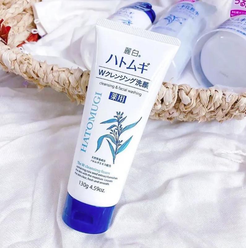 Sữa Rửa Mặt Tẩy Trang Và Làm Sáng Da Kumano Reihaku Hatomugi 130G