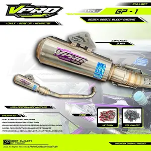 Knalpot Sleep Enggine 200cc Original V-PRO Type GP-1