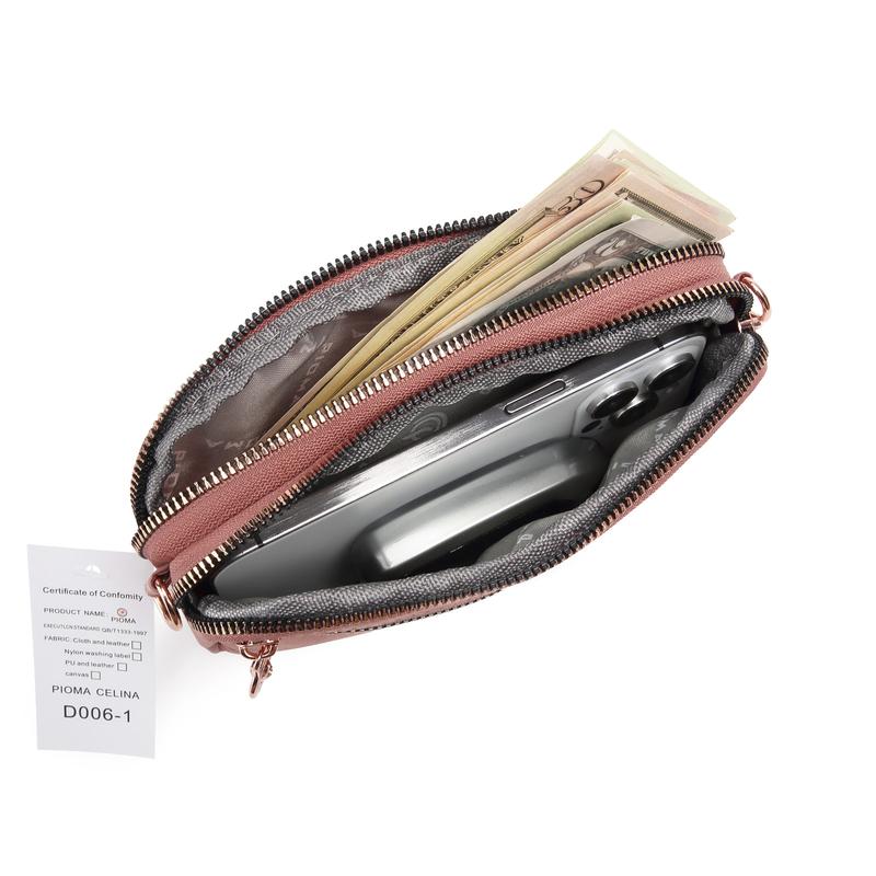 Product Introduction of EMEVELE PIOMA CELINA ROSE GOLD DOMPET HP 3 RES / DOMPET WANITA / DOMPET SELEMPANG / DOMPET NYLON / 17