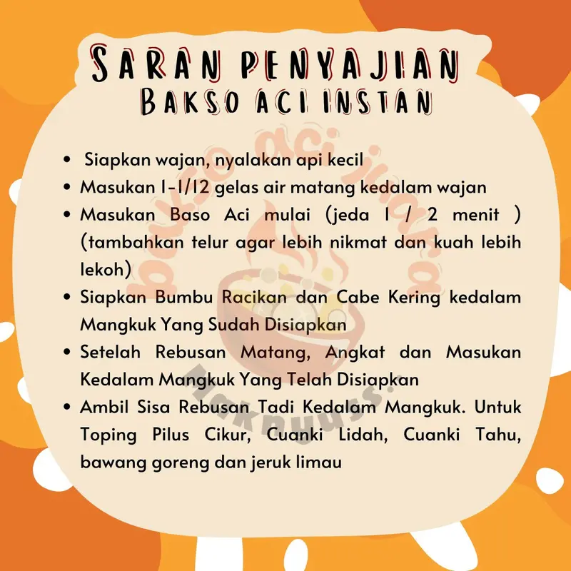 BAKSO ACI BACI BASO ACI JUARA KUAH GURIH PEDAS PAKET ISI 6 10 12 18 JUARA 5