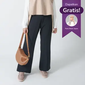 [FREE HIJAB] Hijaberies - Flare Pants (Celana Flare Wanita Bahan Polyester Ringan)