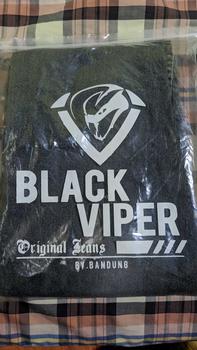 Product Review of 27-33 CELANA JEANS PANJANG ABU SOBEK PAHA BLACK VIPER   Melar Slim Fit Skinny Stretch Denim Lembut Pria Tebal from m** 0