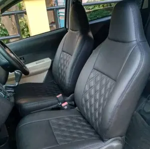 Sarung Jok Mobil Calya Sigra 3 Baris Full Set Car Bahan Kulit Sintetis Oscar Waterproof dengan Kantong Koran & Tali Headrest Mewah dan Nyaman