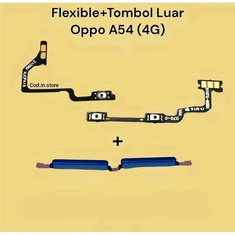 FLEXIBLE ON OFF VOLUME + TOMBOL LUAR COMPATIBLE OPPO A54 4G ( 1 SET ) 1