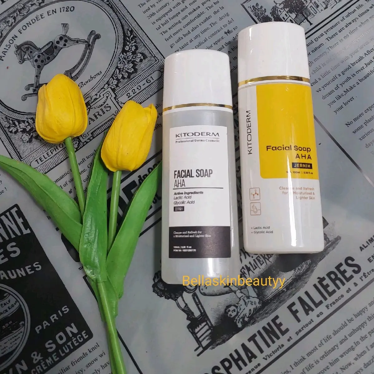 KITODERM Facial Soap Aha | SABUN FLEK | SABUN WHITENING | SABUN GLOWING