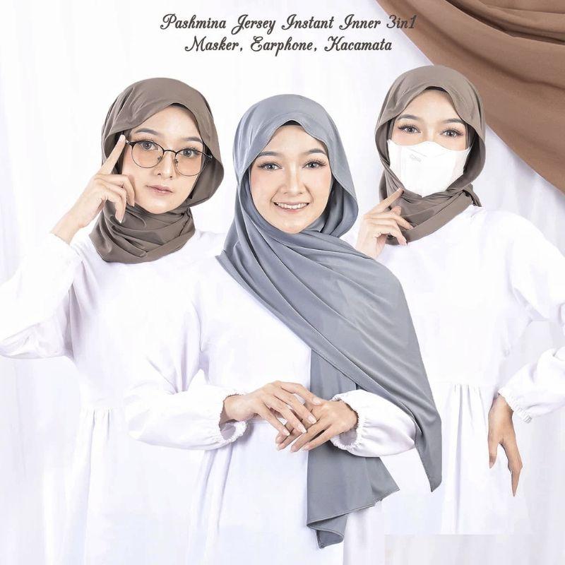 D»4E 𝐑𝐀𝐘𝐘𝐀𝐍𝐙 𝐇𝐈𝐉𝐀𝐁||Pashmina Inner Oval Jersey Menutup Leher||Pashmina Inner Oval Jersey J☎7W 5