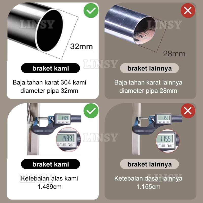 Ramadan Berkah  Jemuran Baju Tempel Dinding Jemuran Pakaian Lipat Stainless Stee Jemuran Tempel Dinding Multilayer Jemuran Pakaian Minimalis Jemuran Lipat Dinding 200CM Jemuran Dinding 304 Dari Stainless Steel Jemuran Pakaian Dinding rak