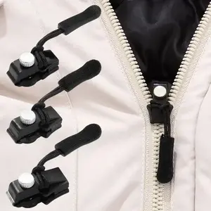 Kepala Ritsleting Pengganti Zipper Universal Penarik Resleting Ritsleting Jaket Tas Pengganti untuk Penggunaan Universal