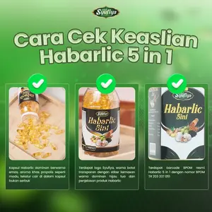 HABARLIC 5in1 HERBAL | HABBATUSSAUDA - PROPOLIS - MINYAK ZAITUN - GARLIC I SUPLEMEN HERBAL | BPOM & HALAL