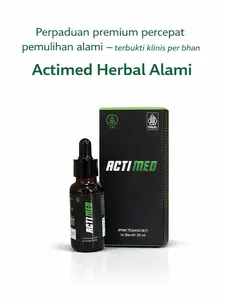 ACTIMED JAMU TETES EKSTRAK HERBAL PLUS ALAMI 20 ml BPOM TR246063831 Dengan Ekstrak Daun Kelor & Kencur untuk Pemulihan Optimal