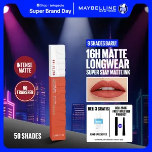 MAYBELLINE Superstay Matte Ink Liquid Long Lasting Waterproof Matte Lipstick Lipcream Make Up Transferproof Tahan 16 Jam