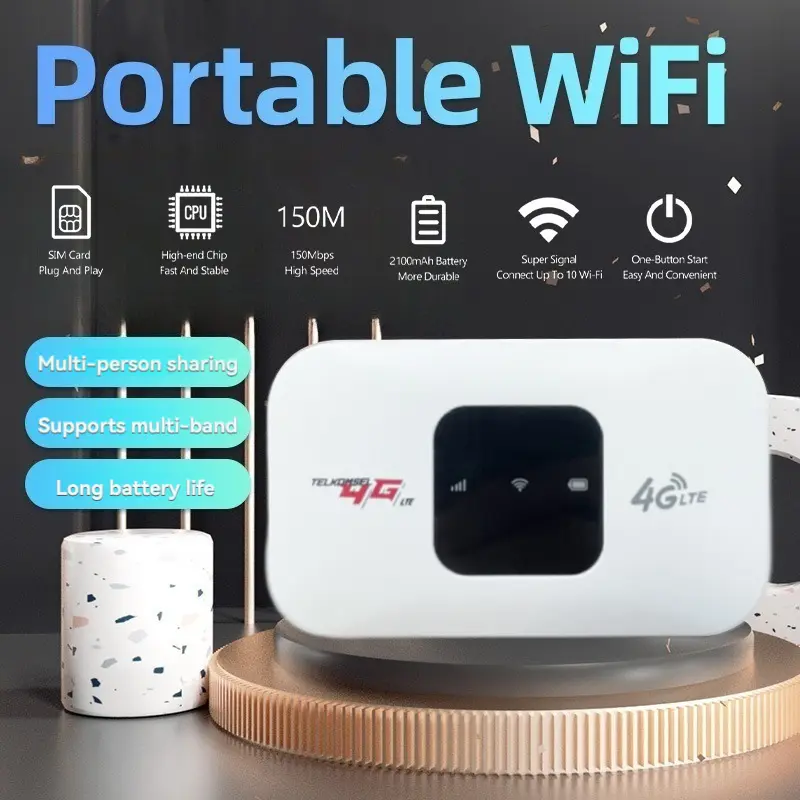 Modem WIFI 4G Support All Operator SIM card 150 Mbps Modem 4G LTE Modem WIFI Travel USB Mobile WIFI portable router Charger 1