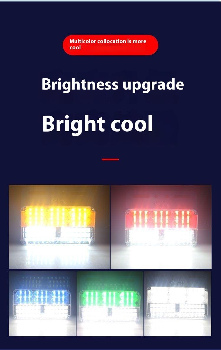 Product Introduction of 1Pcs Big Truck 24V Led High Light Waterproof Side Light Trailer Side Light Side Light Waist Light Astern Turn Super Bright Side Light 6