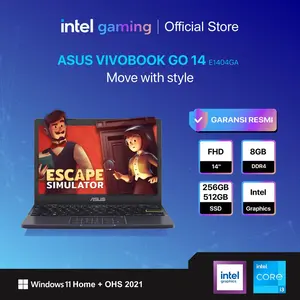 Asus Vivobook Go 14 E1404GA - I3 N305 8 Core RAM 8GB 512GB SSD W11 OHS 14.0 FHD