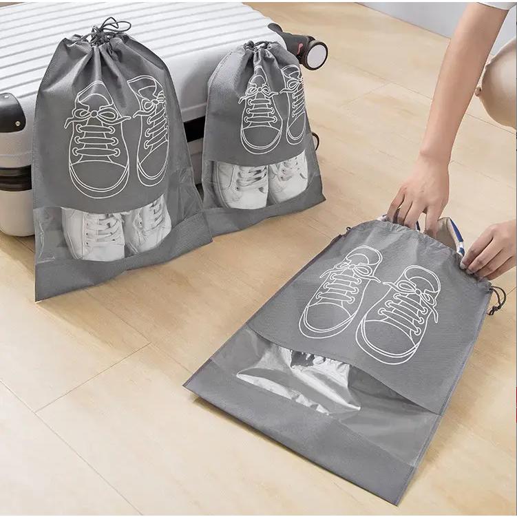 Combo 5 Túi đựnġ Giày Dép Size Chống Bụi Bẩn, Chống Ẩm Mốc, Có Dây Treo Vali,…