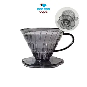 One Two Cups Filter Penyaring Kopi V60 Flower Cone Coffee Dripper - BC105