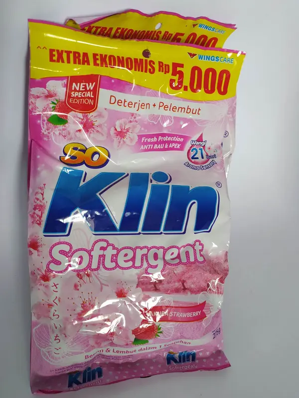 Promo Paket 5 PCs Deterjent So Klin Soklin Bubuk 5000an 1