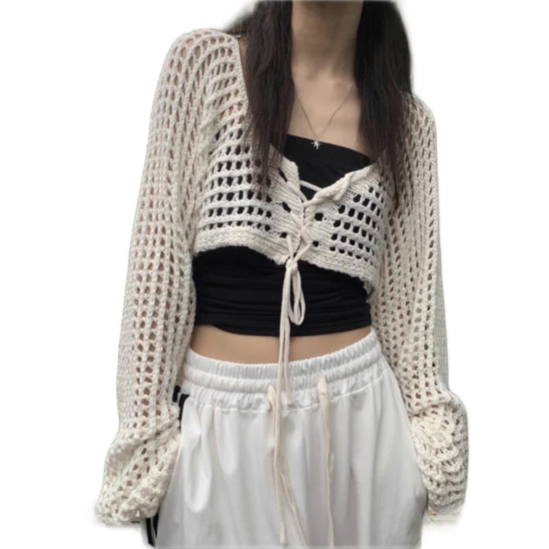 Airin bolero rajut tali bahan premium free tangtop Panjang Nyaman ...