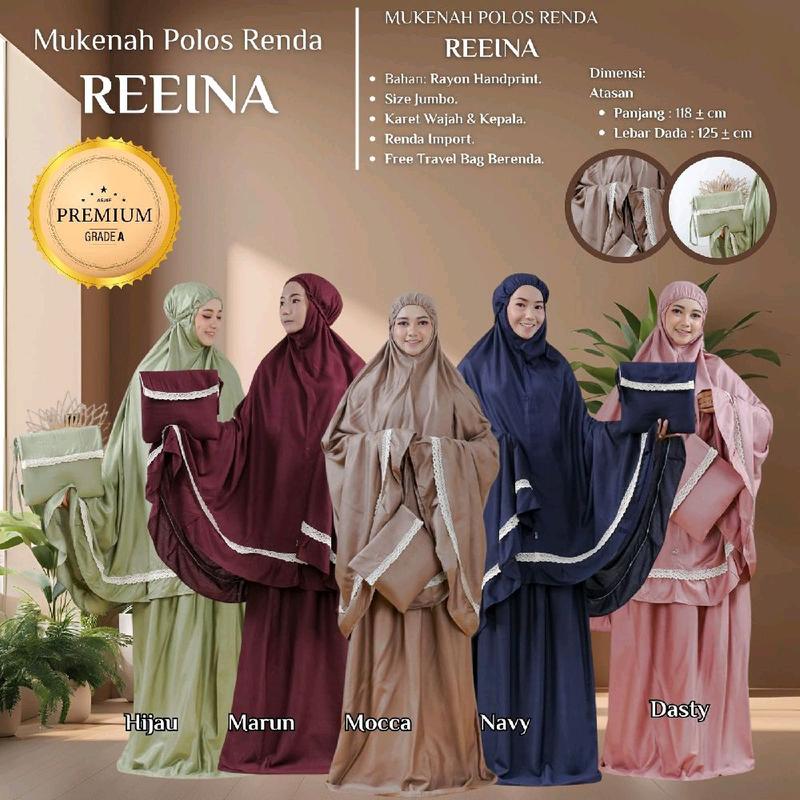 Mukena Polos Renda Reeina Dewasa 1