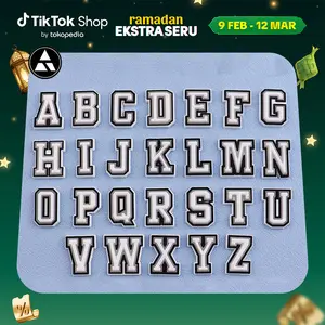 DertA' Mode huruf bahasa inggris A-Z Sandal Shoe Charms Kartun Pin Aksessoris DIY Dapat Dilepas Anak Hadiah Decorate Accessories 0-9