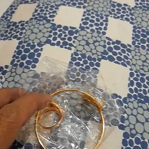 Gelang Wanita Dewasa Titanium Motif Bola Free Cincin Anti Karat Mewah Elegan Perempuan