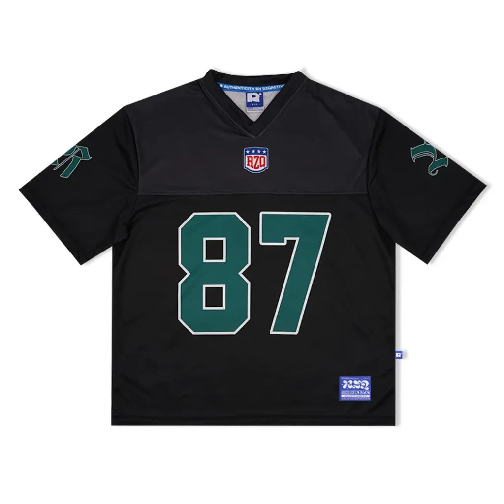 RZQ / 87 / Number Series / Streetwear / Jersey / Oversize / Boxy Fit / Retro / Vintage / NFL / Music