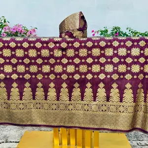 SET TANJAK MELAYU DENGAN BAHAN ASLI SONGKET RIAU