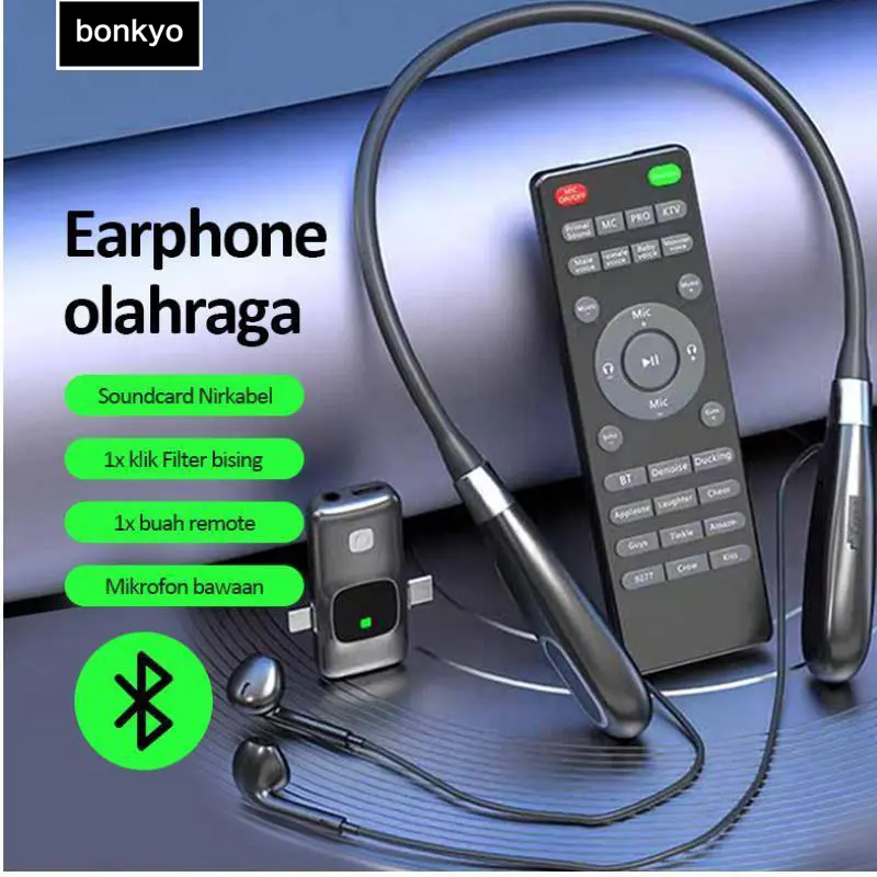 Bonkyo E8 sound card 2in1 mikrofon clip-on nirkabel mixer peralatan audio TIKTOK bernyanyi mixer ponsel khusus rekaman lagu K profesional[COD]