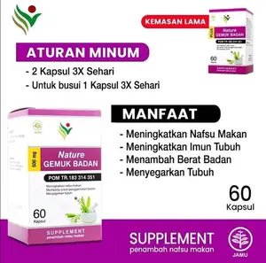 Vitamin Nature ISI 60 Kapsul Suplement Kesehatan Original BPOM