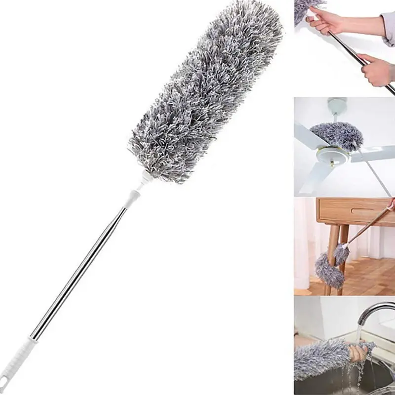 WWEISHOP KEMOCENG 4IN1  KEMOCENG 2,8 METER MICROFIBER MAGNET DEBU BISA TEKUK ADJUSTABLE / ALAT PEMBERSIH RUMAH KEMOCENG ABU ABU MULTIFUNGSI 4