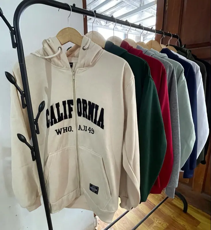 Jaket Hoodie WHO.AU Zipper California Premium Quality Unisex 1