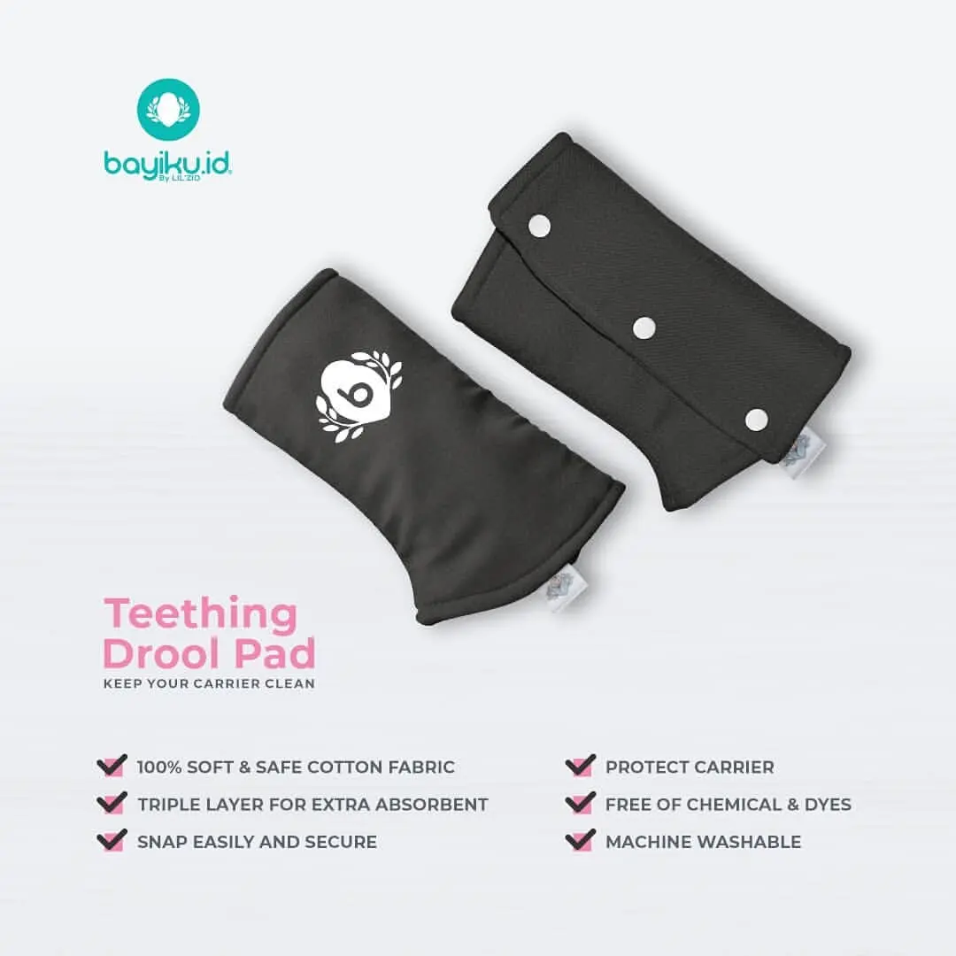 TEETHING DROOLPAD BAYIKUID - teether bayi - gigitan bayi pelindung gendongan