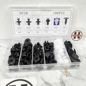 BELTER Baut Rivet 100PCS Baut Kancing Klip Mobil Universal Baut Plastik Bumper MobilMotor NMAX Hs100