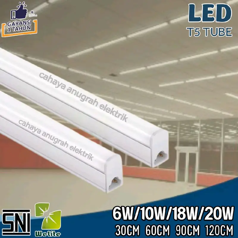 LAMPU T5 LED TUBE LIGHT TUBELIGHT LED 30cm 60cm 90cm 120cm t5 led 6W 10W 18W 20W BERGARANSI 0