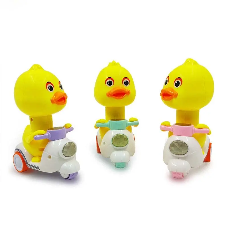 Mobil Mainan Bayi Mobil Mainan Roda Tiga Model Bebek Kartun Mainan Untuk Anak Laki-laki Dan Perempuan  Plastik Toy 6