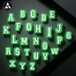 Mode Huruf Bahasa Inggris A-Z Sandal Shoe Charms Kartun Pin Aksessoris DIY Dapat Dilepas Anak Hadiah Decorate Accessories Selempang Badminton Flash Style