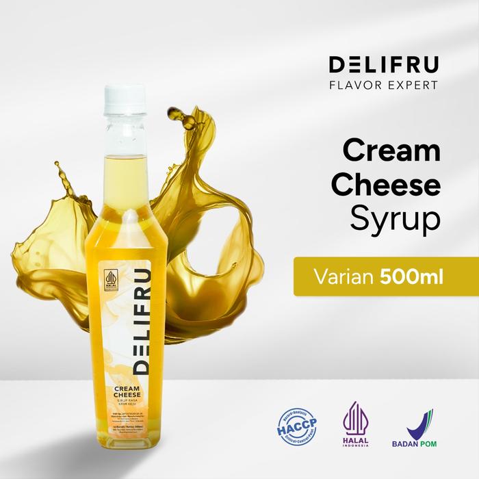 Gambar Delifru Cream Cheese Syrup 500 Ml - Sirup Krim Keju Premium dari Bubuqu Powder Kota Surabaya Tokopedia