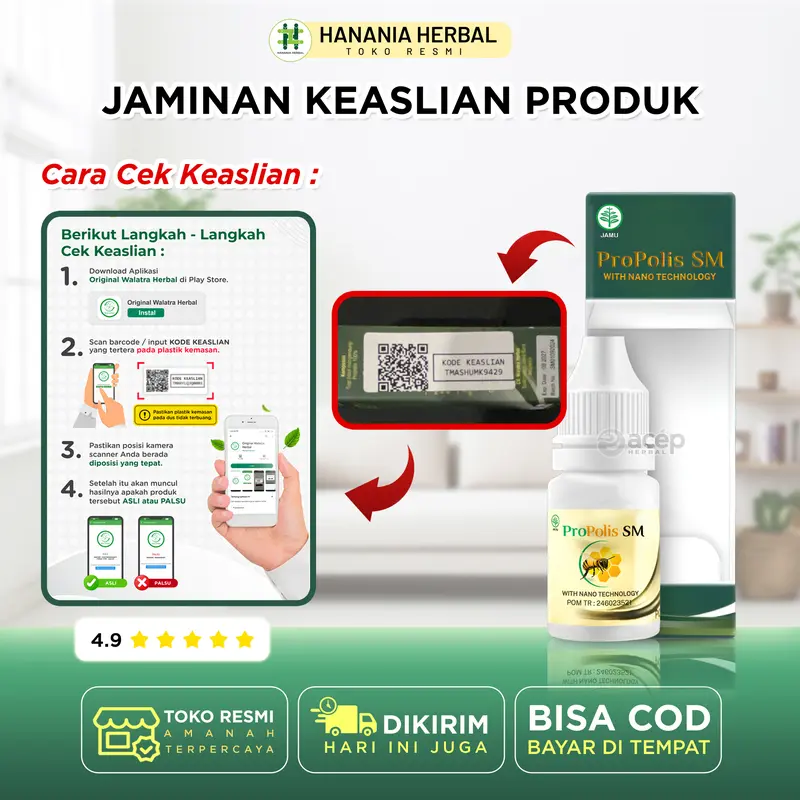Propolis SM Gonore Sifilis Raja Singa Pria Wanita Remaja dan Dewasa - HananiaHerbal 6