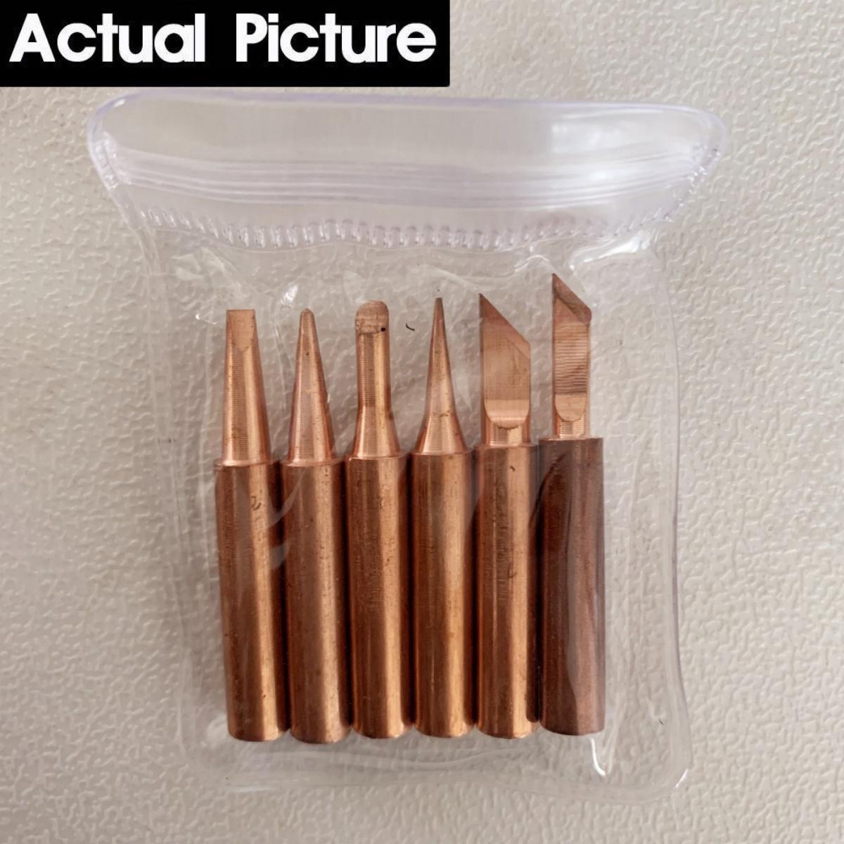 5/6 Buah Mata Solder 60 watt Tembaga 900M 936 Station Ujung Solder Original Soldering Tip 5/6 Buah Mata Solder 60 watt Tembaga 900M 936 Station Ujung Solder Original Soldering Tip