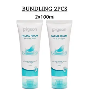(2 pcs) PIGEON - Facial Foam For All Skin Types Sabun Cuci Muka untuk Semua Jenis Kulit Tetap Sehat, Bersih dan Segar 100gr