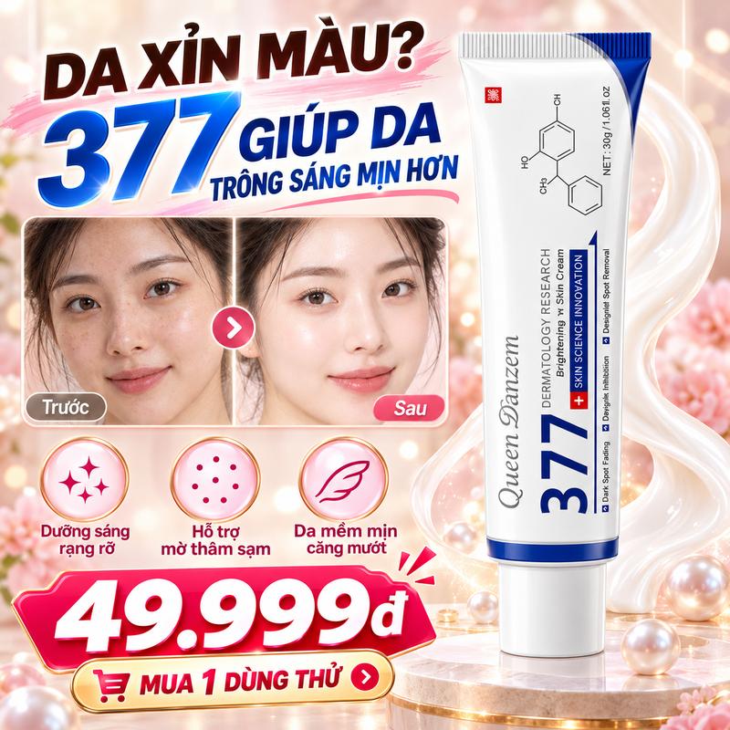 Kem Massage Mặt 377 Cho Nam Nữ, Dưỡng Sáng Da, Hỗ Trợ Mờ Thâm Sạm, Dưỡng Ẩm Mềm Mịn, Dễ Sử Dụng