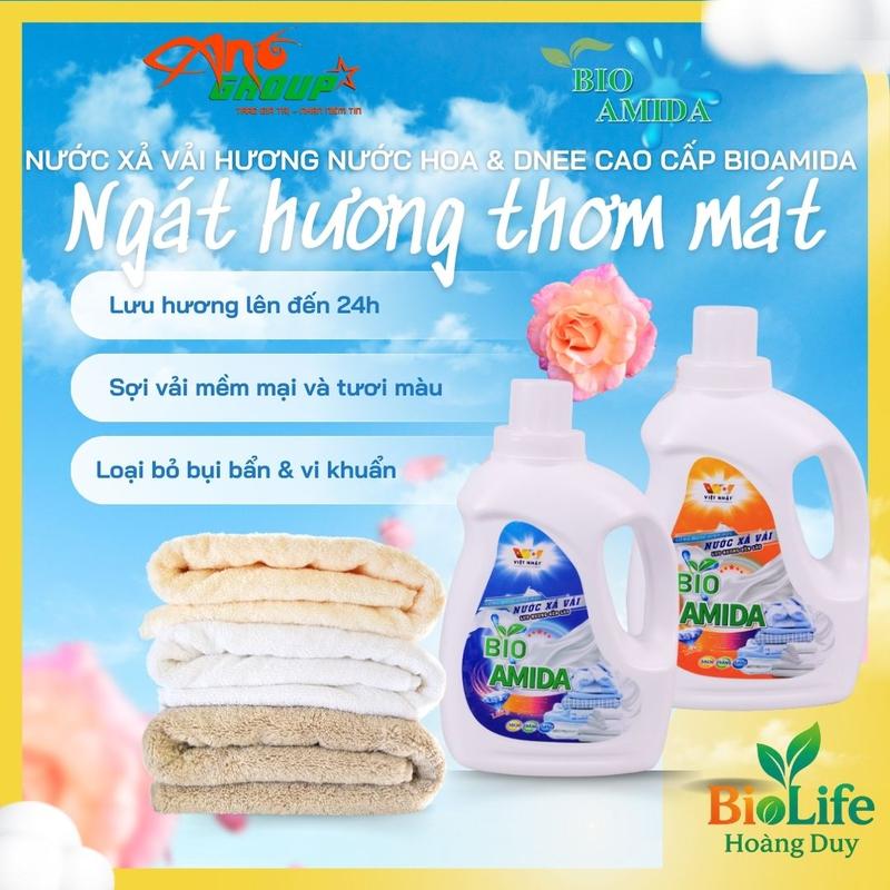 [ 1,8 KG ] NƯỚC XẢ VẢI SINH HỌC CAO CẤP BIO AMIDA - HƯƠNG DNEE & NƯỚC HOA Làm Sạch 0