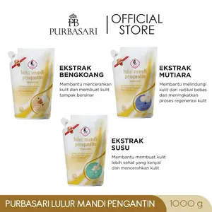 PURBASARI Lulur Mandi Pengantin Brightening 1000gr (dikirim random)
