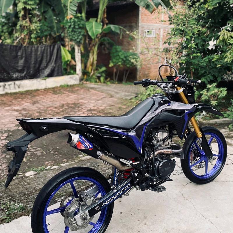 Knalpot KLX 150 • CRF 150 • D Tracker 150 • Wr 155 Type Glory Series Kolong Atas inlet 50mm 9